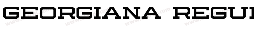 Georgiana Regular字体转换